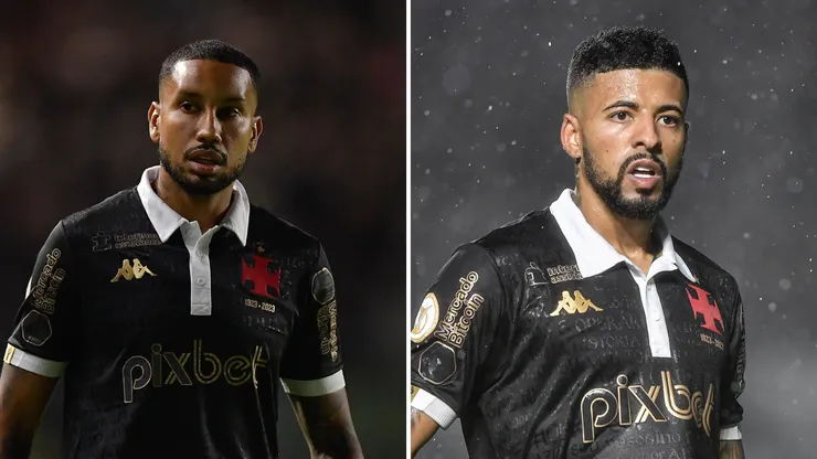 Fotos: Thiago Ribeiro/AGIF - Jair e Paulinho em campo com a camisa do Vasco.