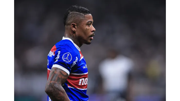 Marinho jogador do Fortaleza durante partida contra o Corinthians no estadio Arena Corinthians pelo campeonato Copa Sul-Americana 2024.