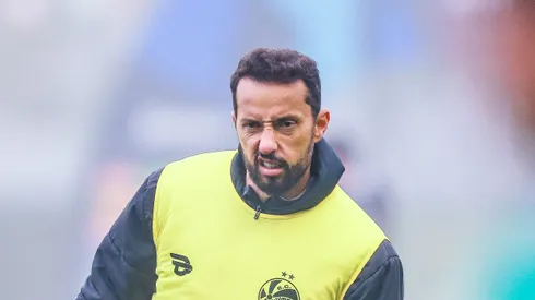 Nene jogador do Juventude durante partida contra o Internacional no estadio Alfredo Jaconi pelo campeonato Copa Do Brasil 2024.