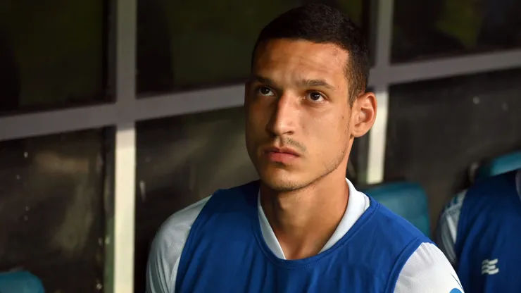 Gabriel Xavier, jogador do Bahia durante partida contra o Santos no estadio Arena Fonte Nova pelo campeonato Brasileiro A 2023.