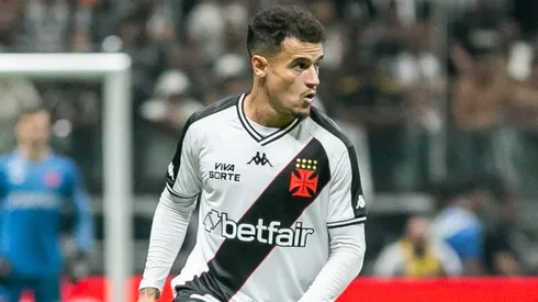 Philippe Coutinho jogador do Vasco durante partida contra o Atlético-MG no estádio Arena MRV pelo campeonato Copa Do Brasil 2024. Foto: Fernando Moreno/AGIF