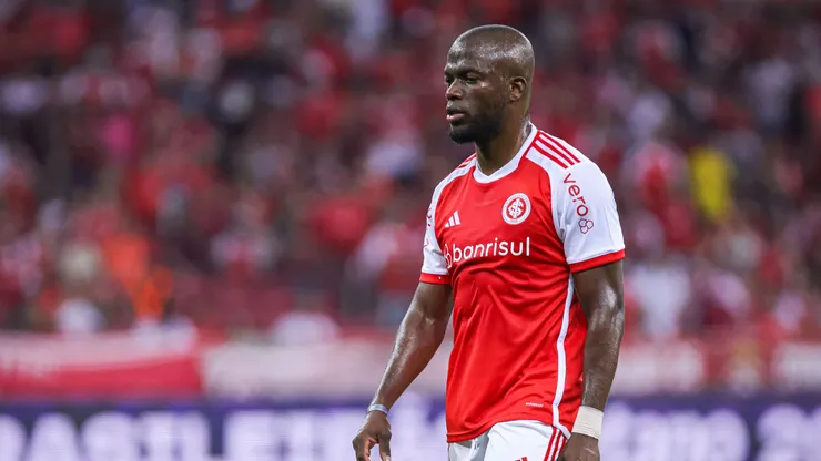 Valencia jogador do Internacional durante partida contra o Vitoria no estádio Beira-Rio pelo campeonato Brasileiro A 2024. Foto: Maxi Franzoi/AGIF