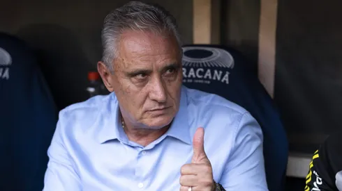 Tite tecnico do Flamengo durante partida contra o Atletico-GO no estadio Maracana pelo campeonato Brasileiro A 2024.