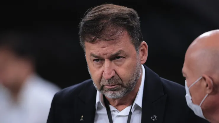 Augusto Melo presidente do Corinthians durante partida contra o Grêmio no estádio Arena Corinthians pelo campeonato Brasileiro A 2024. Foto: Ettore Chiereguini/AGIF