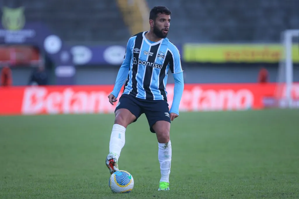SP – CAXIAS DO SUL – 30/06/2024 – BRASILEIRO A 2024, GREMIO X FLUMINENSE – Pepe jogador do Gremio durante partida contra o Fluminense no estadio Francisco Stedile pelo campeonato Brasileiro A 2024. Foto: Maxi Franzoi/AGIF