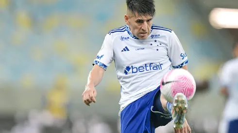 Villalba jogador do Cruzeiro durante partida contra o Fluminense no estadio Maracana pelo campeonato Brasileiro A 2024. Foto: Thiago Ribeiro/AGIF