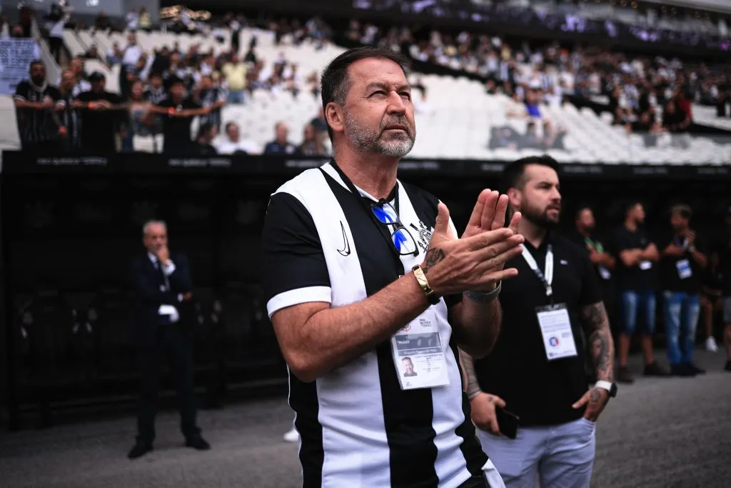 Augusto Melo, presidente do Corinthians, vive dias incertos dentro do clube. Foto: Ettore Chiereguini/AGIF