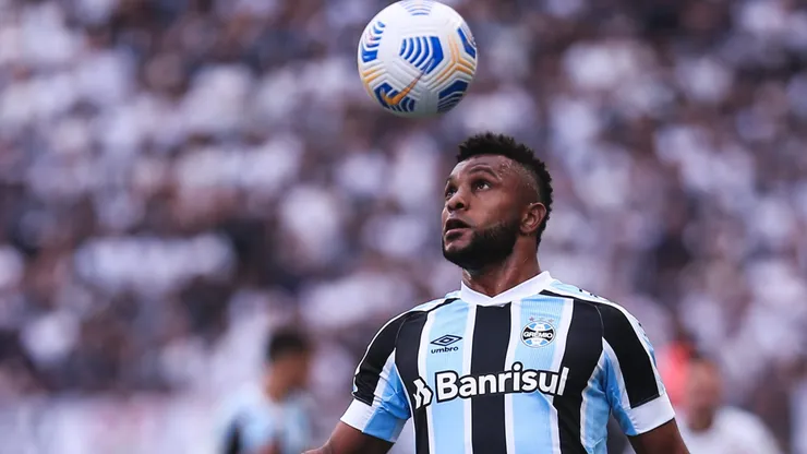 Borja jogador do Gremio durante partida contra o Corinthians no estadio Arena Corinthians pelo campeonato Brasileiro A 2021.