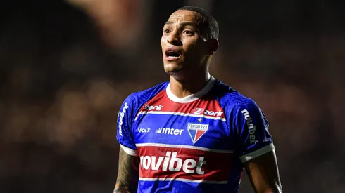 Titi, jogador do Fortaleza, durante partida contra o Vasco, pelo Brasileirão Betano.