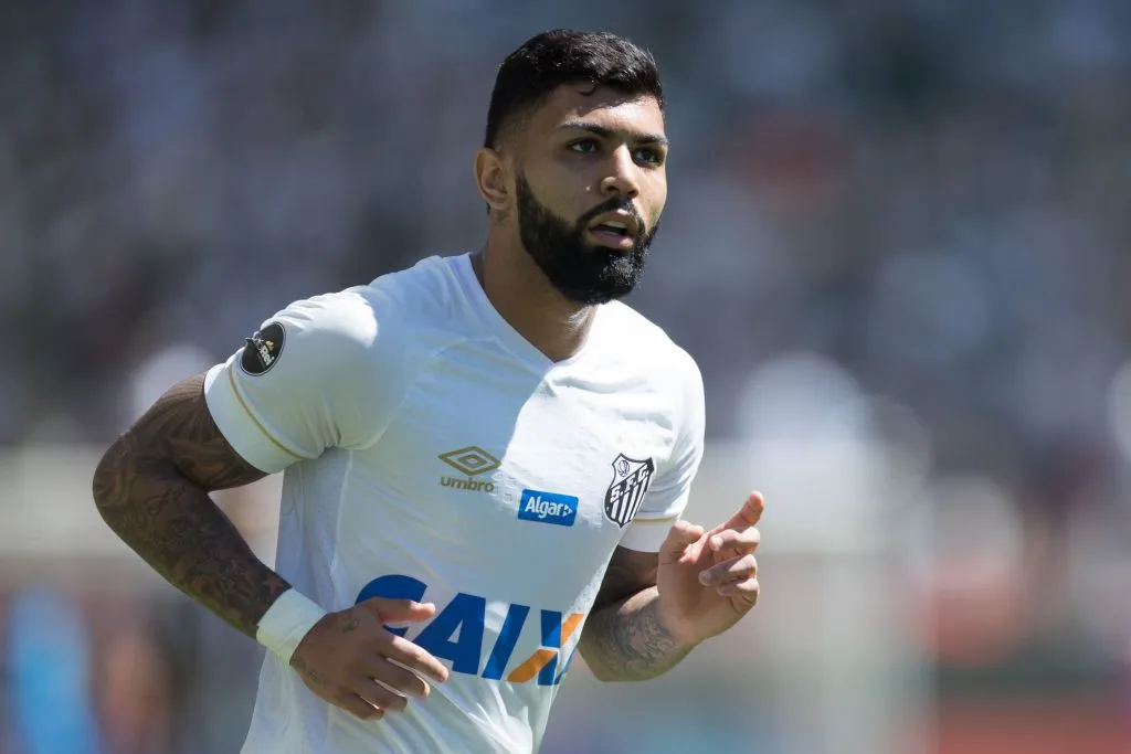 MG – Belo Horizonte – 12/08/2018 – Brasileiro A 2018, Atletico x Santos – jogador gabriel barbosa do Santos comemora seu gol durante partida contra o Atletico-MG no estadio Independencia pelo campeonato Brasileiro A 2018. Foto: Pedro Vale/AGIF