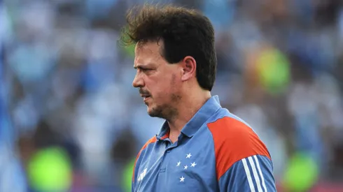 ASUNCION, PARAGUAY – NOVEMBER 23: Fernando Diniz, Head Coach of Cruzeiro walks off the pitch after the first half during the Copa CONMEBOL Sudamericana 2024 Final between Racing Club and Cruzeiro at Estadio General Pablo Rojas – La Nueva Olla on November 23, 2024 in Asuncion, Paraguay. (Photo by Christian Alvarenga/Getty Images)