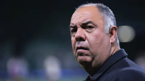 Marcos Braz, diretor do Flamengo, durante partida contra o Palmeiras (Foto: Ettore Chiereguini/AGIF)