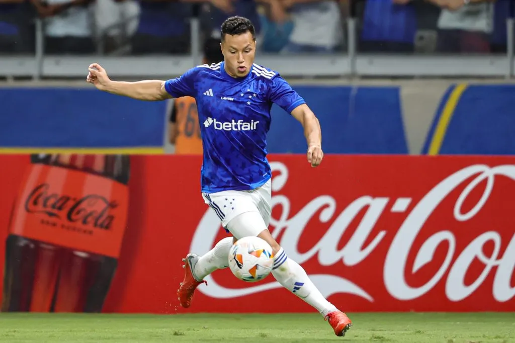 Marlon jogador do Cruzeiro durante partida contra o Alianza Petrolera no Mineirão na Copa Sul-Americana 2024. Foto: Gilson Lobo/AGIF
