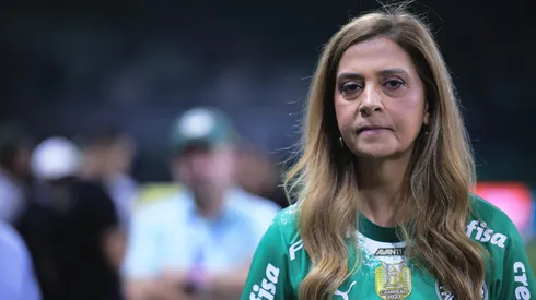 Leila Pereira presidente do Palmeiras durante partida contra o Vasco no estádio Arena Allianz Parque pelo campeonato Brasileiro A 2024. Foto: Ettore Chiereguini/AGIF