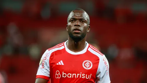 Enner Valencia jogador do Internacional durante partida contra o Flamengo no estadio Beira-Rio pelo campeonato Brasileiro A 2024.