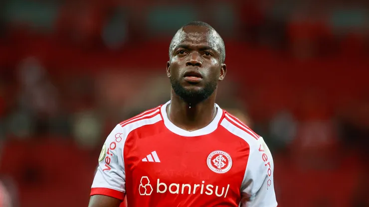 Enner Valencia jogador do Internacional durante partida contra o Flamengo no estadio Beira-Rio pelo campeonato Brasileiro A 2024.