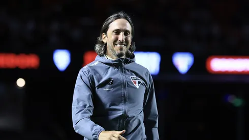 Luis Zubeldia técnico do São Paulo durante partida contra o Atlético-MG no estádio Morumbi pelo campeonato Brasileiro A 2024. Foto: Marcello Zambrana/AGIF