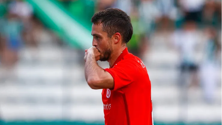 Hyoran, jogador do Internacional, durante partida contra o Juventude pelo Gauchão de 2024.