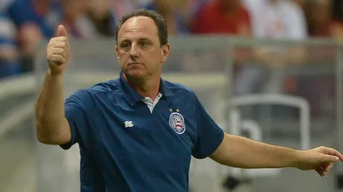 Rogério Ceni, técnico do Bahia, durante partida contra o Palmeiras pelo Brasileirão Betano.