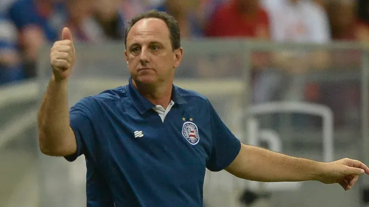 Rogério Ceni, técnico do Bahia, durante partida contra o Palmeiras pelo Brasileirão Betano.