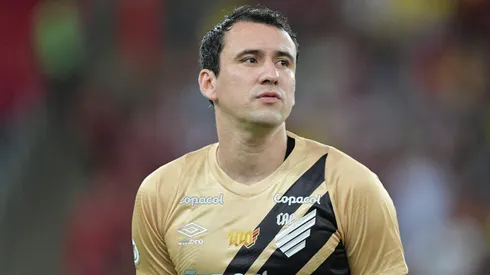 Pablo, jogador do Athletico-PR, durante partida contra o Flamengo, pelo Brasileirão Betano.