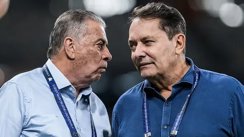 Pedrinho e Pelaipe, dirigentes do Cruzeiro Foto: Gustavo Aleixo/Cruzeiro