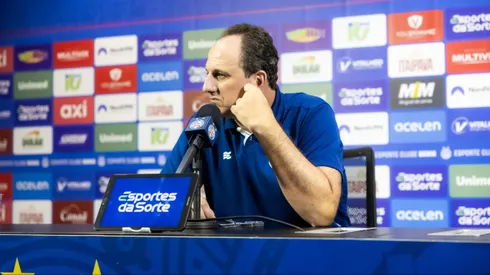 Rogério Ceni em coletiva após derrota do Bahia para o Palmeiras (Imagem: Divulgação/EC Bahia)