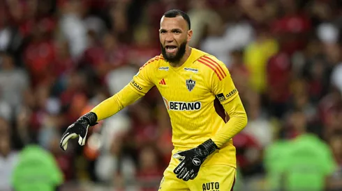 Everson, goleiro do Atletico-MG, durante partida contra o Flamengo (Foto: Thiago Ribeiro/AGIF)