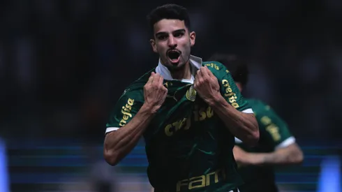 Flaco López, jogador do Palmeiras, fez o gol da vitória contra o Bahia, pelo Brasileirão Betano.