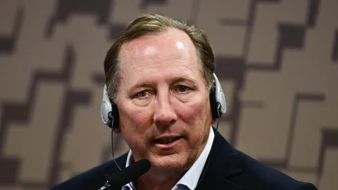 O Proprietário do Clube de Futebol do Botafogo, John Textor, durante a CPI do Senado das apostas esportivas realizada nesta segunda-feira, 22 de abril.