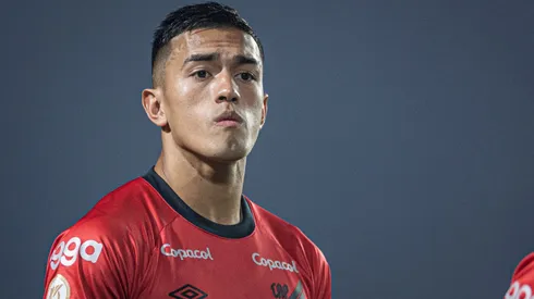 Cuello jogador do Athletico-PR durante partida contra o Goias no estadio Serrinha pelo campeonato Brasileiro A 2023.