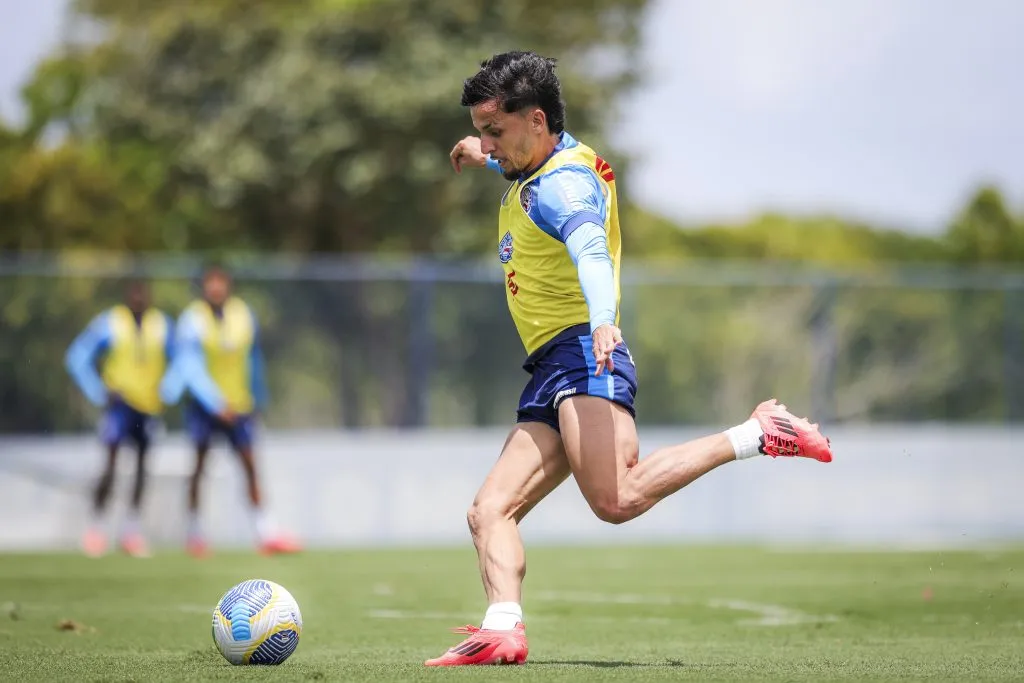 Biel volta a treinar com o elenco do Bahia e pode ser novidade (Imagem: Divulgação/EC Bahia)