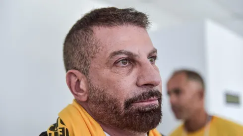 Pedrinho, candidato da chapa Sempre Vasco, durante a eleicao a qual elege o Presidente do Vasco da Gama para o Trienio 2024 a 2026, realizada na Sede do Calabouco, centro do Rio de janeiro.