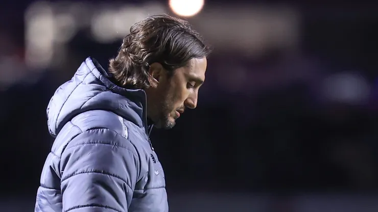 Luis Zubeldía, técnico do São Paulo, durante partida contra o Goiás, pela Copa Betano do Brasil.