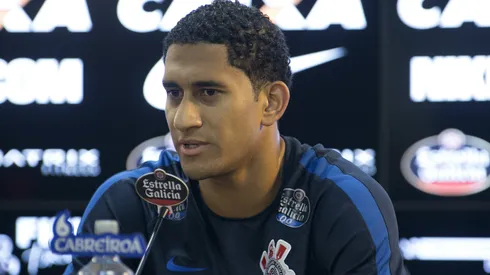 Coletiva de Imprensa do Corinthians – Zagueiros Pablo e Balbuena durante coletiva de Imprensa do Corinthians no CT Joaquim Grava