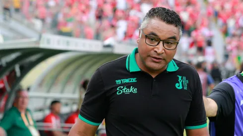 Roger Machado jogador do Juventude durante partida contra o Internacional no estadio Alfredo Jaconi pelo campeonato Gaucho 2024.