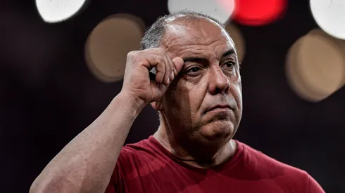 Marcos Braz dirigente do Flamengo durante partida contra o Atlético-MG no estádio Maracanã pelo campeonato Brasileiro A 2023. Foto: Thiago Ribeiro/AGIF