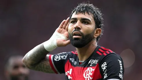 Gabigol comemorando gol na final da Copa do Brasil 2024