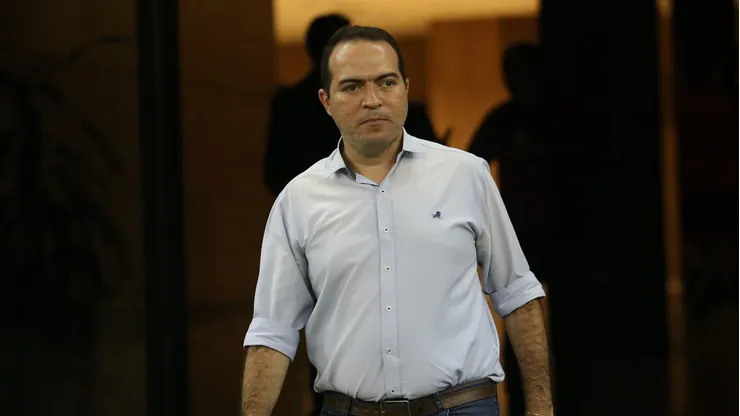 Marcelo Paz, CEO do Fortaleza, antes da partida contra Sport, pela Copa do Nordeste 2024.