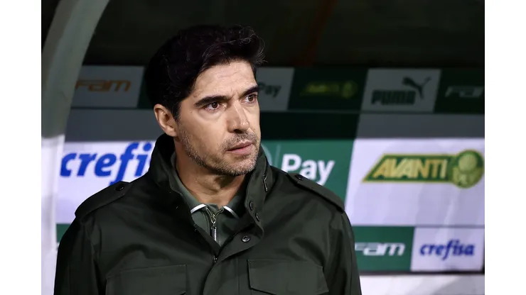 Abel Ferreira durante confronto contra o Grêmio no Brasileirão 2024.