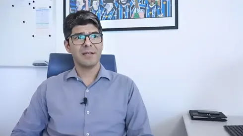 Luís Vagner Vivian pediu união dos clubes em prol da evolução da arbitragem. Foto: Reprodução canal oficial do Grêmio no Youtube