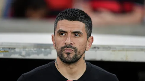 Lucho durante confronto contra o Flamengo no Brasileirão 2024.