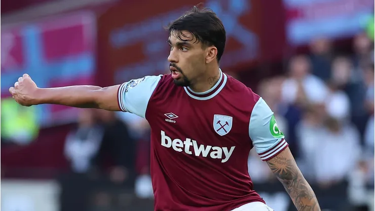 LONDON, ENGLAND - OCTOBER 05: wh1 during the Premier League match between West Ham United FC and Ipswich Town FC at London Stadium on October 05, 2024 in London, England. (Photo by Richard Pelham/Getty Images)