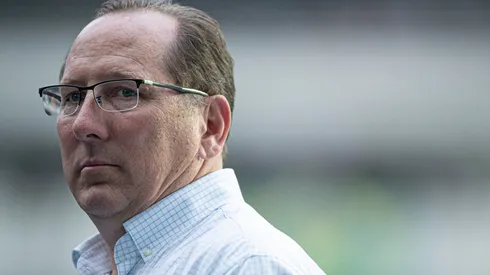 John Textor sócio majoritário do Botafogo antes da partida contra o Fortaleza no estádio Maracanã pelo campeonato Brasileiro A 2022. Foto: Jorge Rodrigues/AGIF