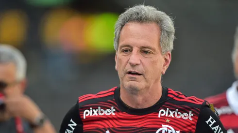 Rodolfo Landim, presidente do Flamengo, durante partida contra o Vasco (Foto: Thiago Ribeiro/AGIF)
