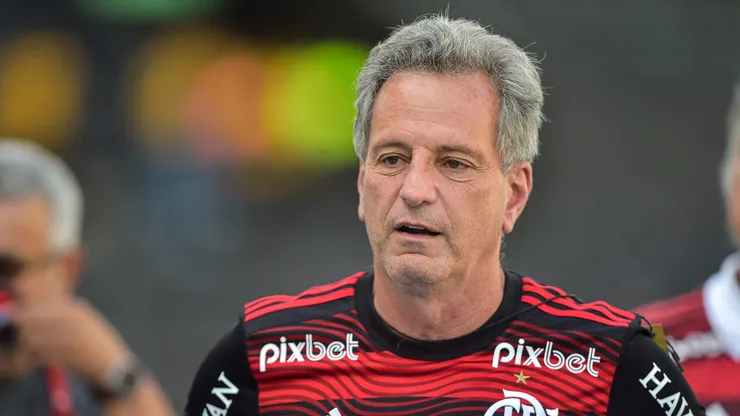 Rodolfo Landim, presidente do Flamengo, durante partida contra o Vasco (Foto: Thiago Ribeiro/AGIF)