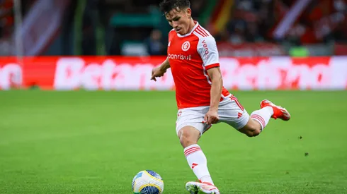 Alexandro Bernabei jogador do Internacional durante partida contra o Cruzeiro no estadio Beira-Rio pelo campeonato Brasileiro A 2024. Foto: Maxi Franzoi/AGIF