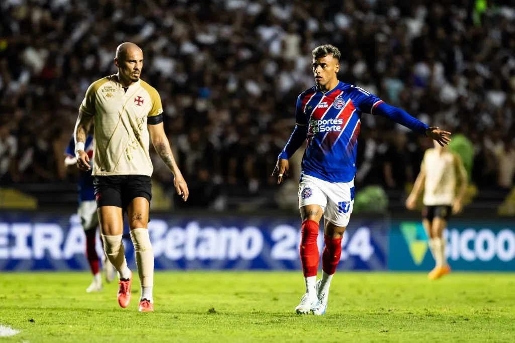 Luciano Rodríguez, atacante do Bahia, em partida contra o Vasco (Imagem: Leticia Martins/EC Bahia)