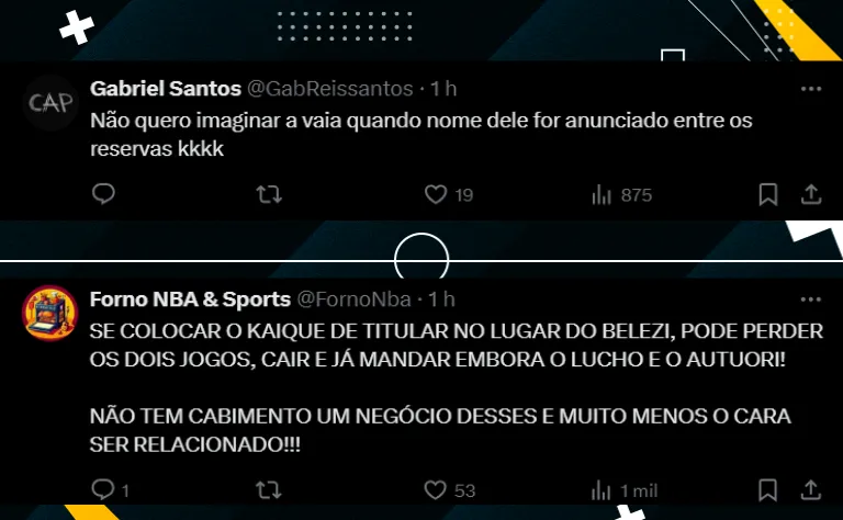 Torcida do Athletico está na bronca com o retorno de Kaique Rocha.