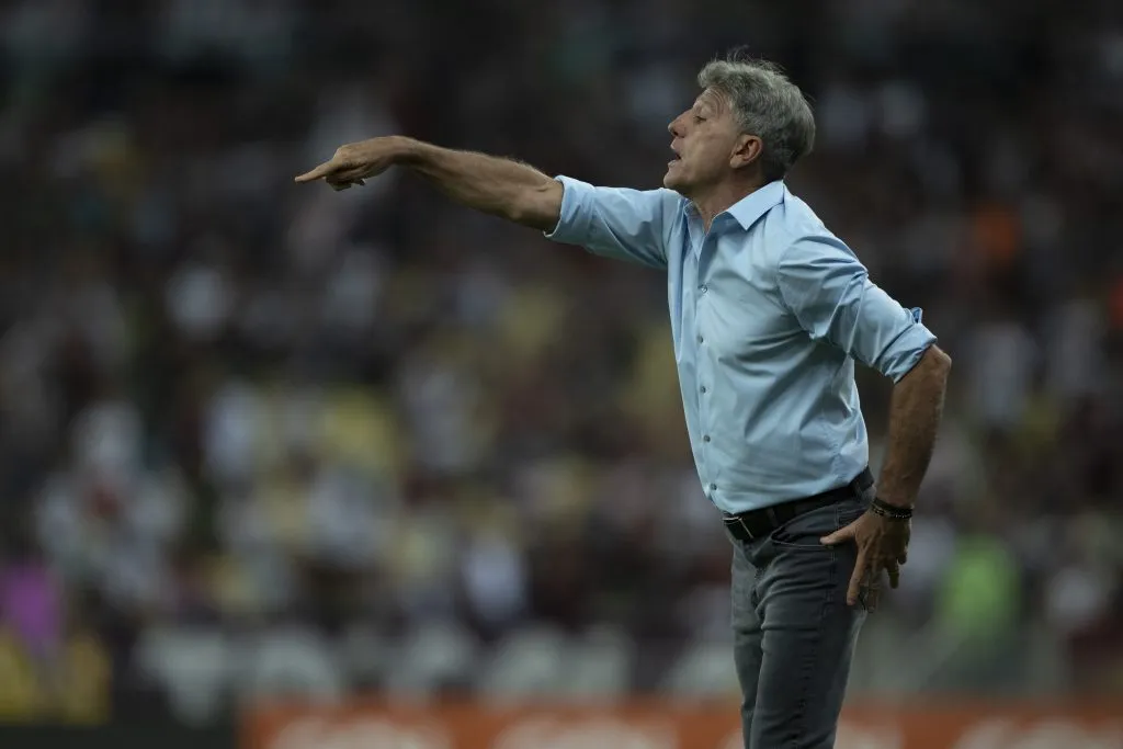 Renato Portaluppi técnico do Grêmio durante partida contra o Fluminense no Maracanã pelo campeonato Brasileiro A 2024. Foto: Jorge Rodrigues/AGIF